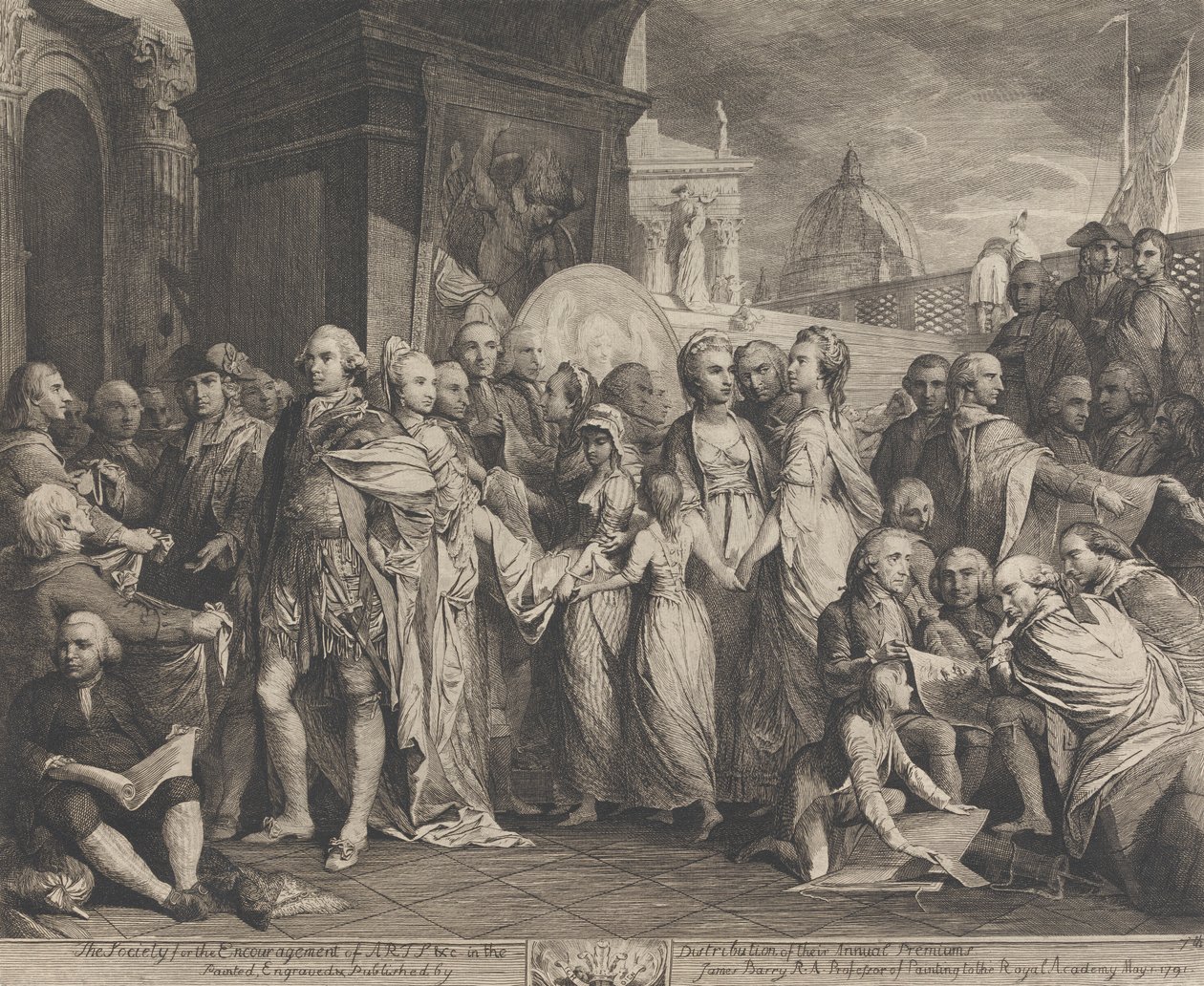The Queen or Domestic Education at Windsor (Designs for the Walls of the Great Room of the Society for the Encouragement of the Arts) by James Barry