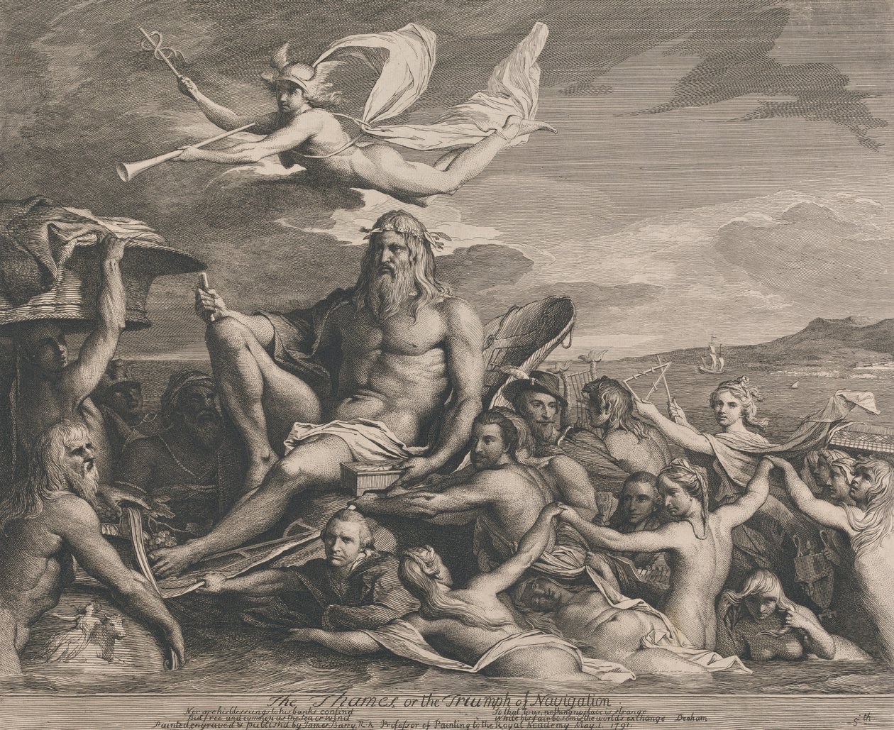 The Thames or the Triumph of Navigation (Designs for the Great Room of the Society for the Encouragement of the Arts) by James Barry