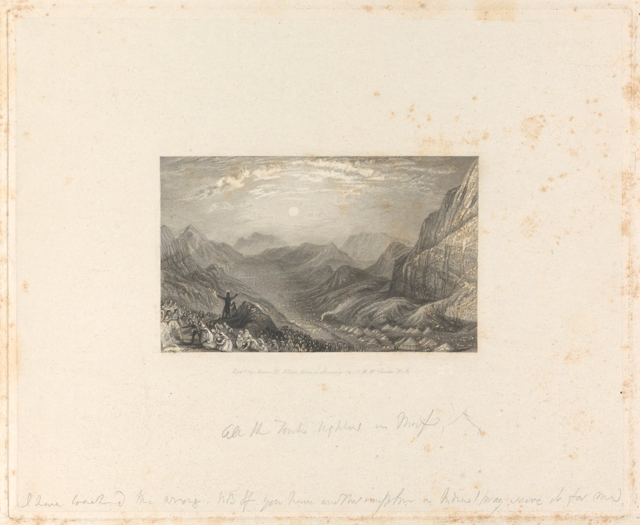 The Valley in Which the Children of Israel Were Encamped, Mount Sinai ...