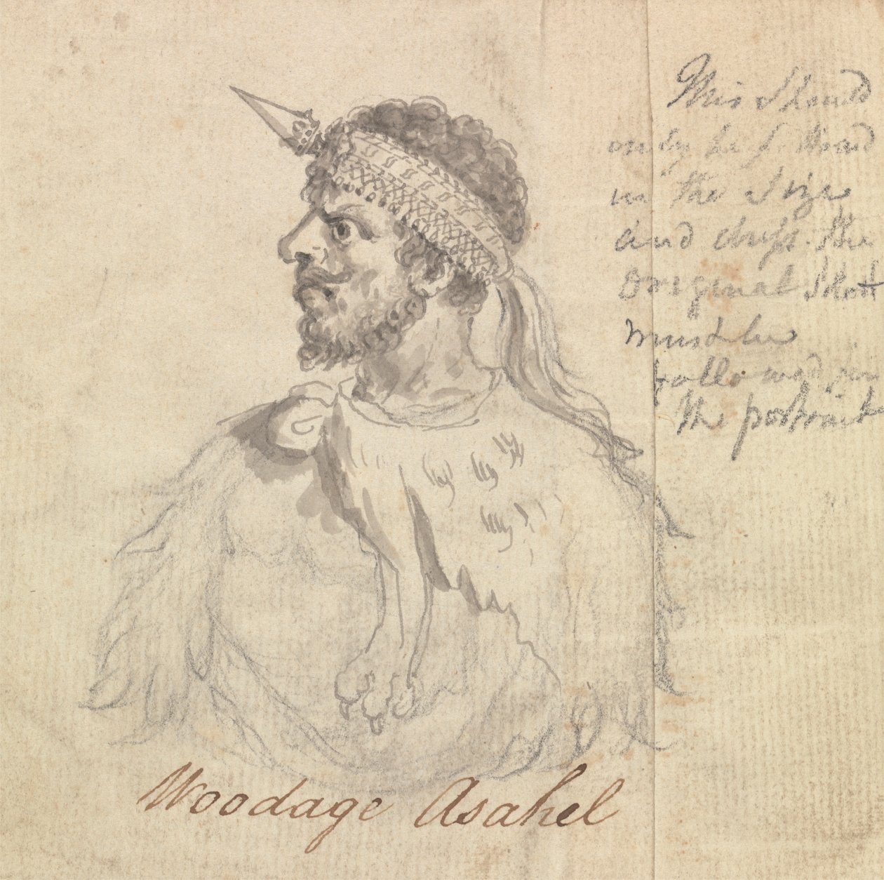 Woodage Asahel Wearing Ceremonial Headband by James Bruce
