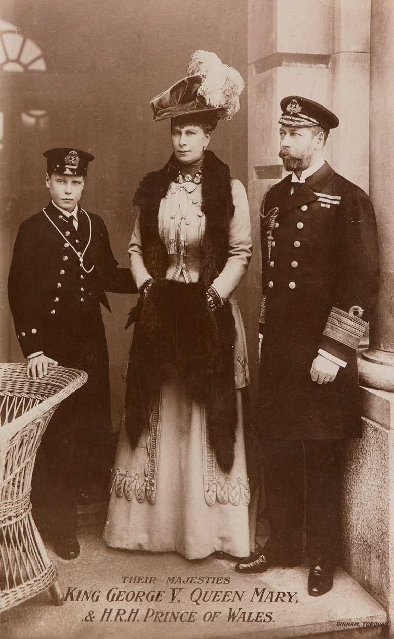 King George V, Queen Mary and the Prince of Wales by James Charles Dinham
