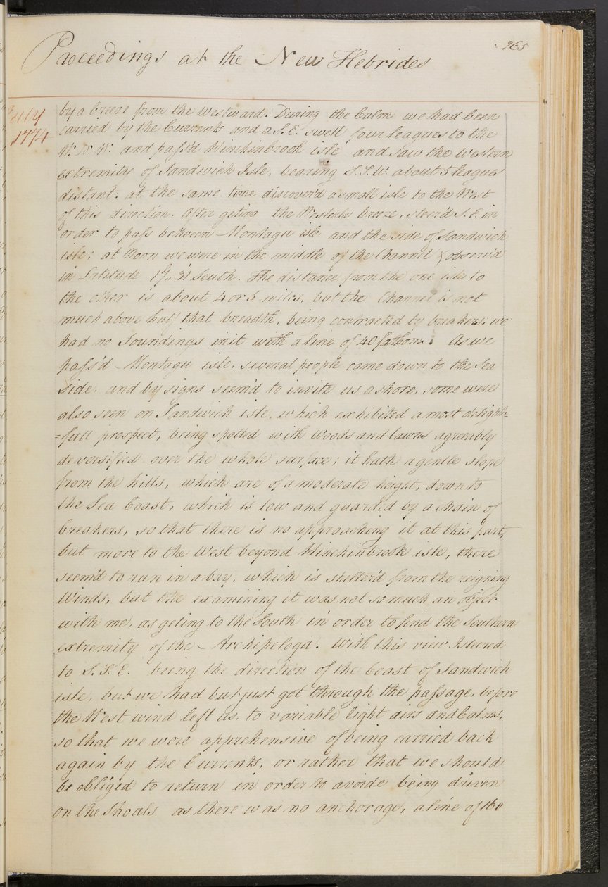 Journal of Capt Cook