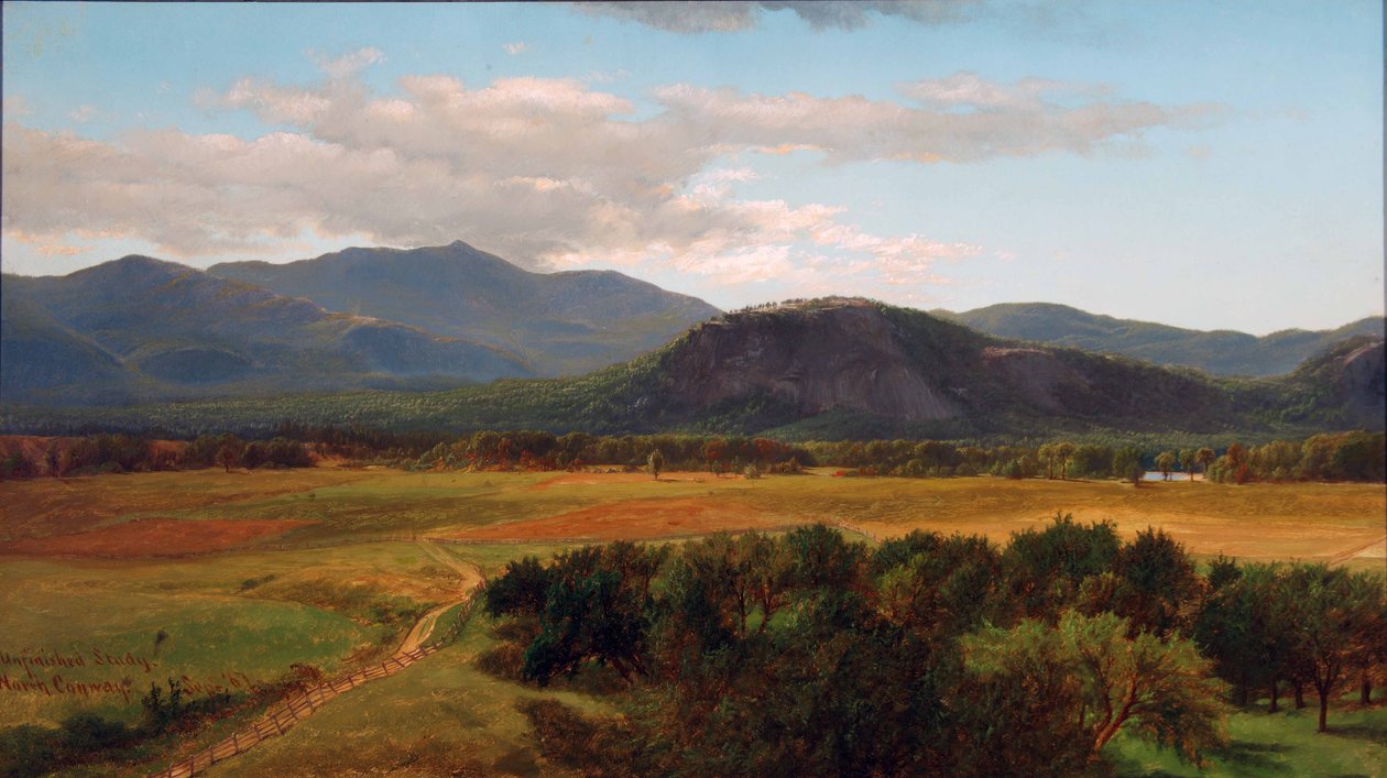 Moat Mountain and White Horse Ledge, Study, North Conway, New Hampshire by James David Smillie