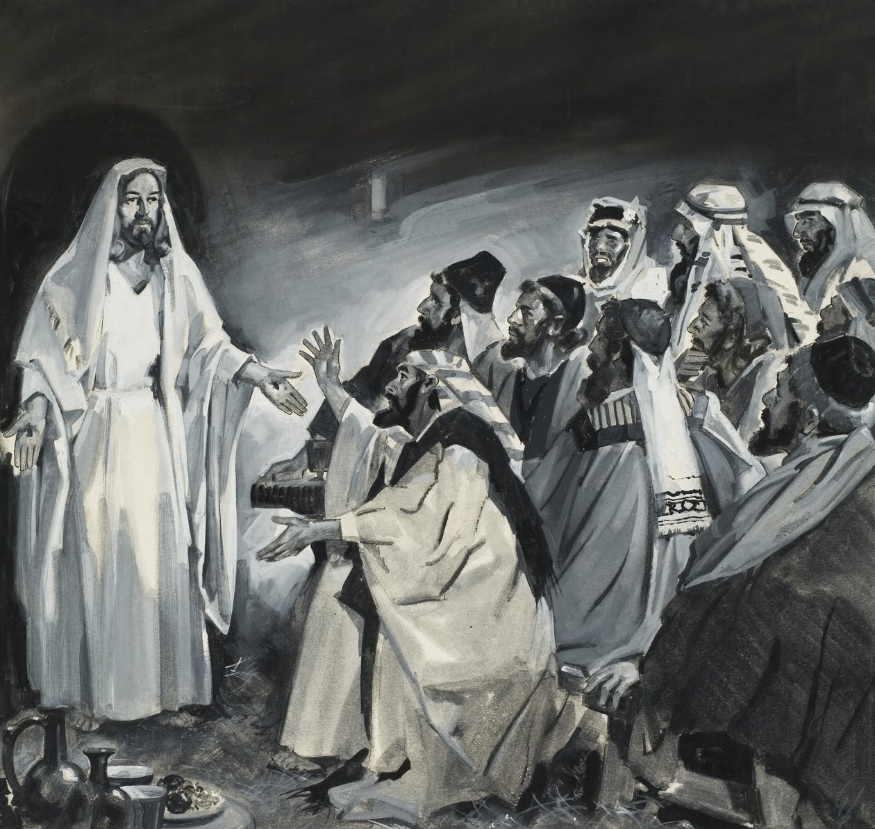 Doubting Thomas Seeing Christ After the Resurrection by James Edwin McConnell