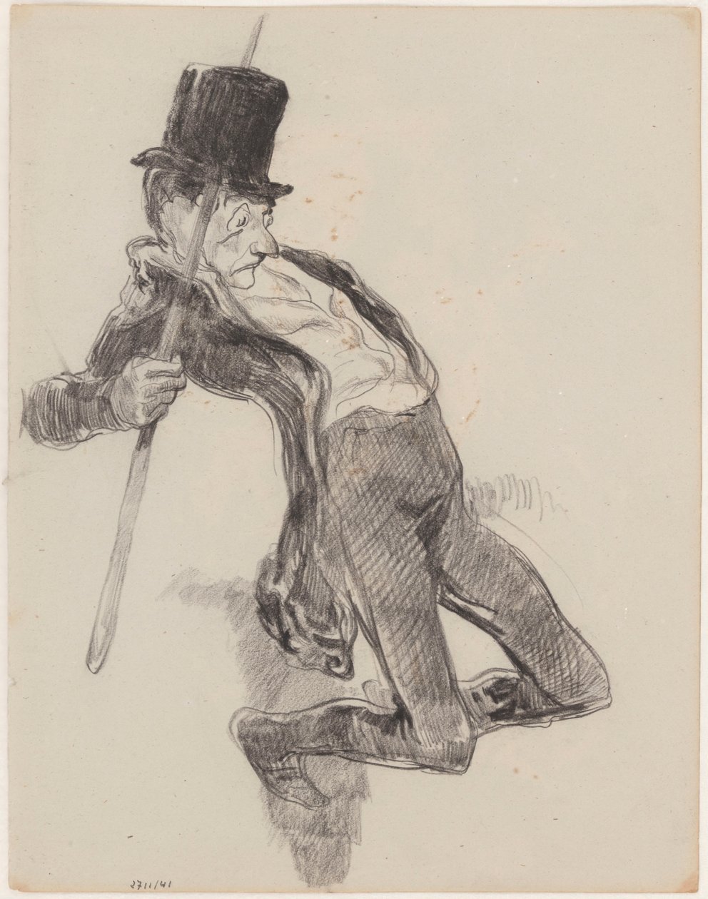 After Daumier: Fishing by James Ensor