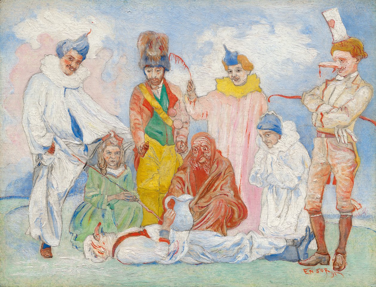Baptism of Masks by James Ensor