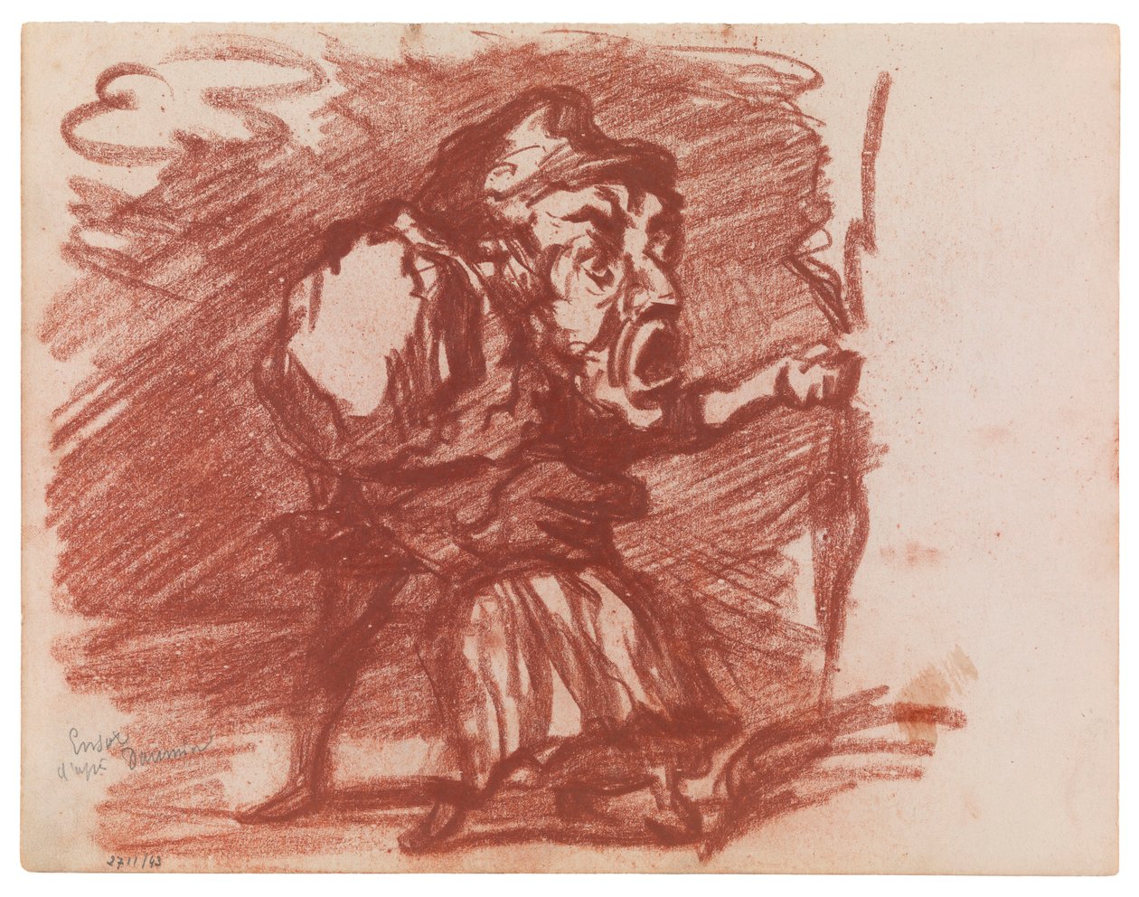 Copy after Daumier by James Ensor