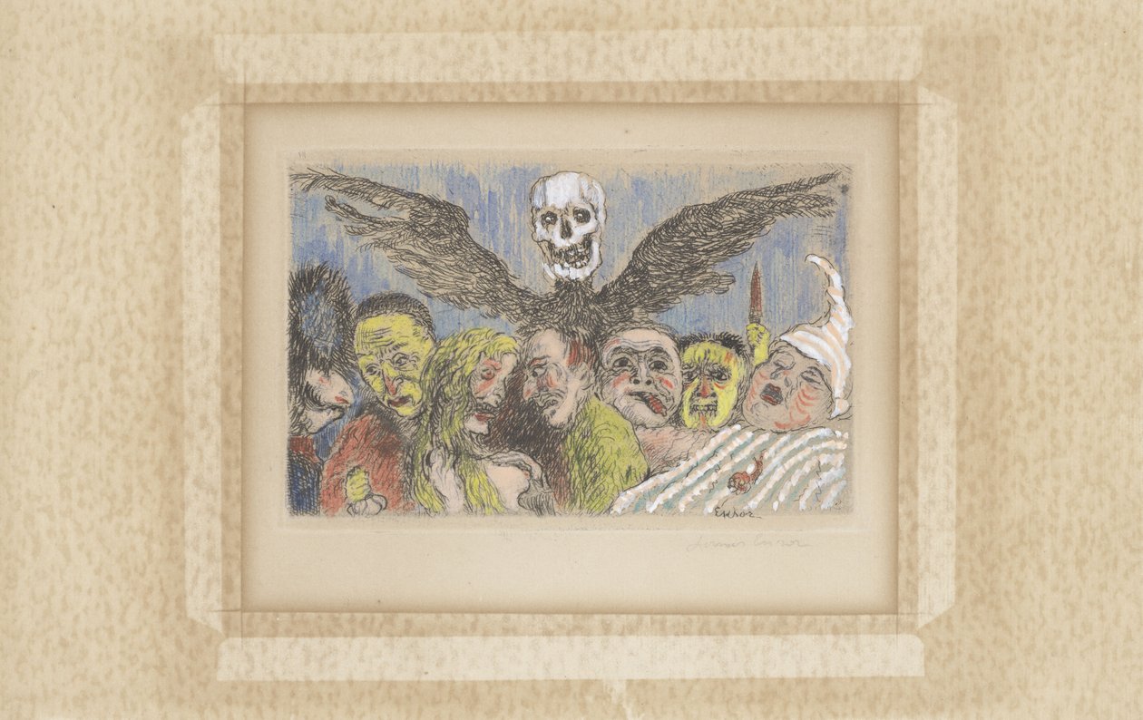 The Deadly Sins Dominated by Death by James Ensor