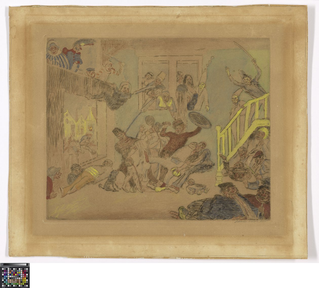 Battle of the Lice Heads Longing and Baked by James Ensor