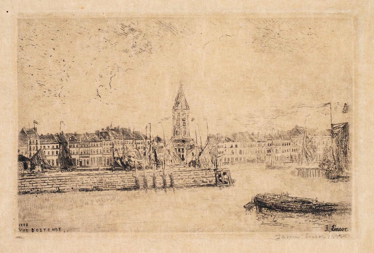 View of Ostend in the East by James Ensor