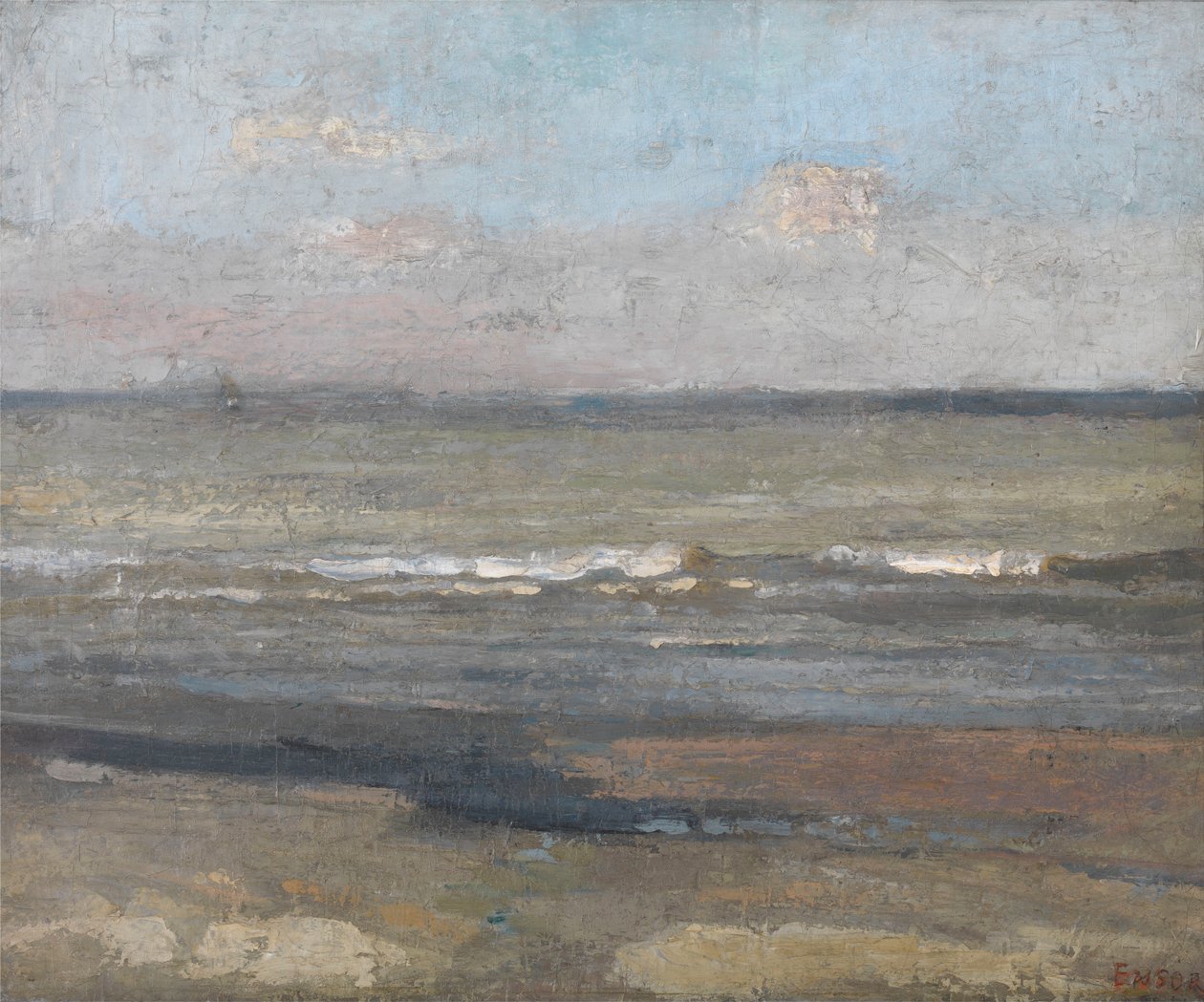 Grey Seascape by James Ensor