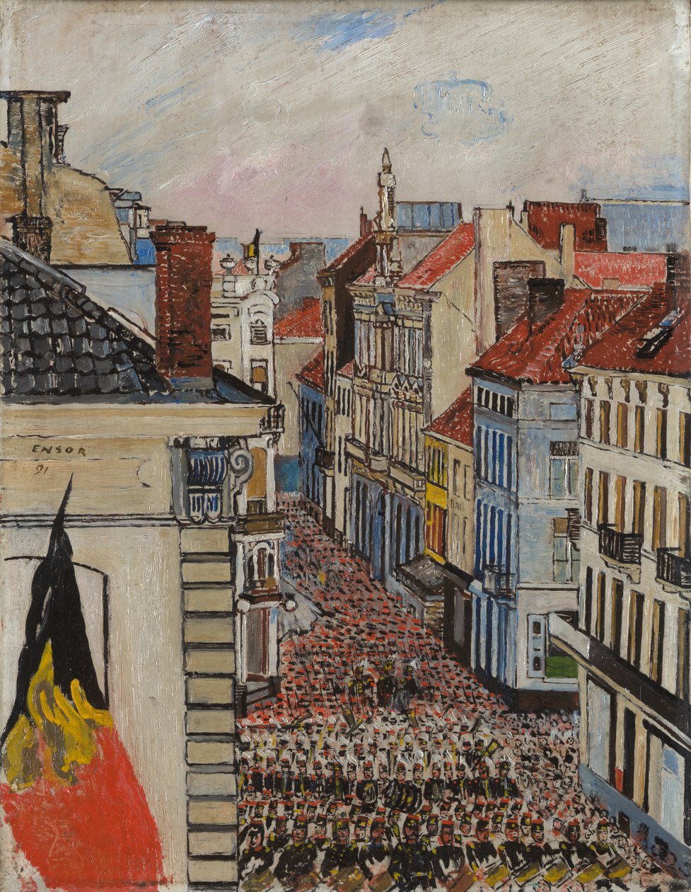Music in the Vlaanderenstraat by James Ensor