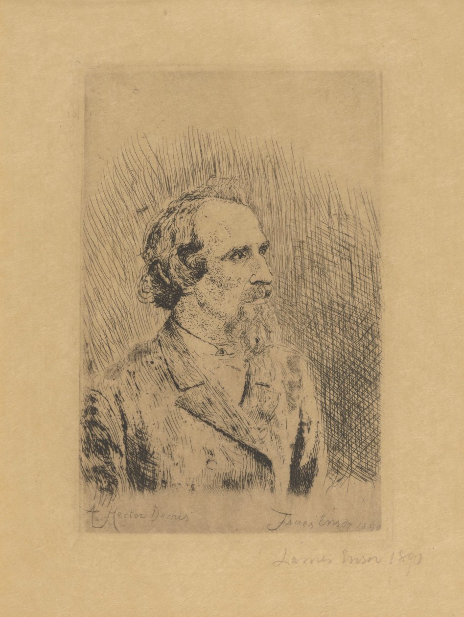 Portrait of Hector Denis by James Ensor