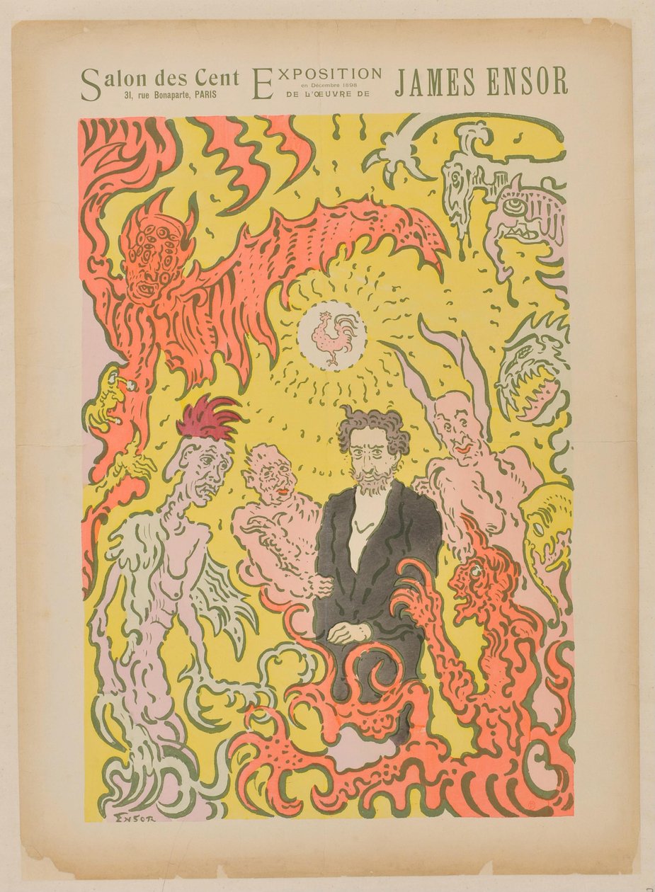Salon des Cent. December 1898 by James Ensor