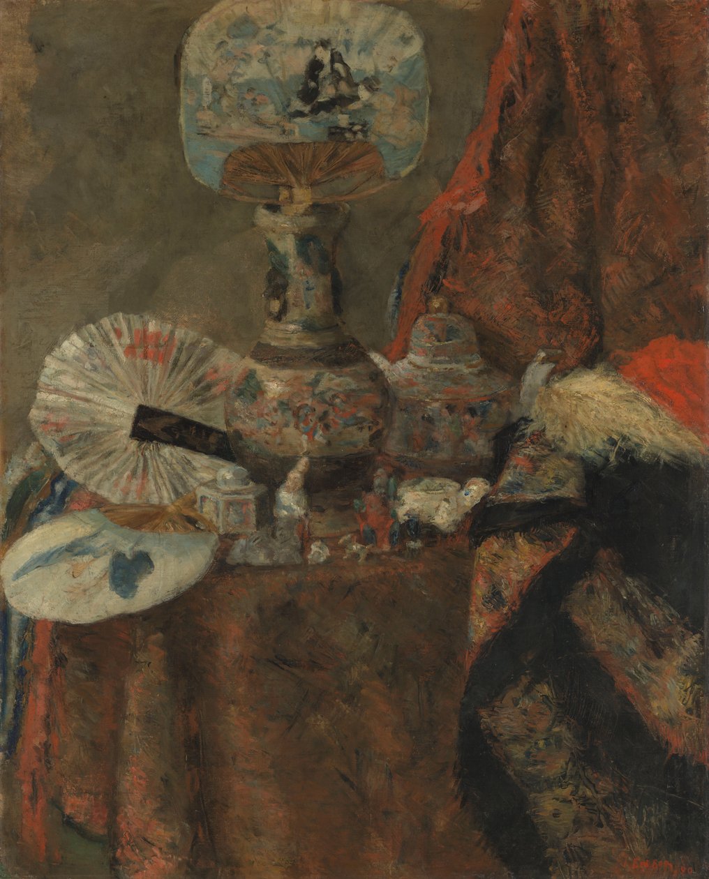 Still Life with Chinoiseries by James Ensor