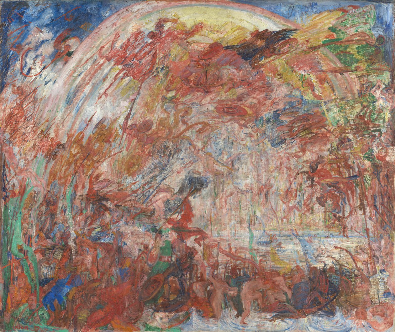 The Fall of the Rebel Angels by James Ensor