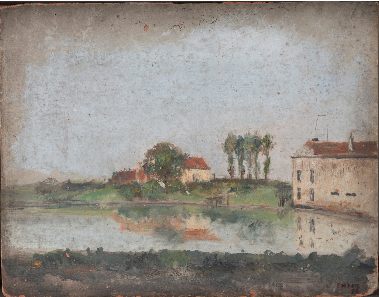 The Garden at Café Tivoli in Ostend by James Ensor