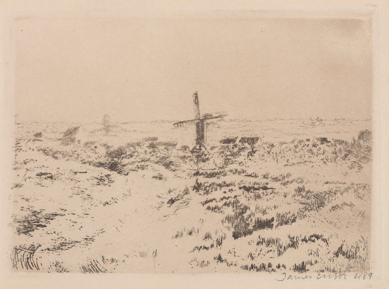 The Windmill at Mariakerke by James Ensor