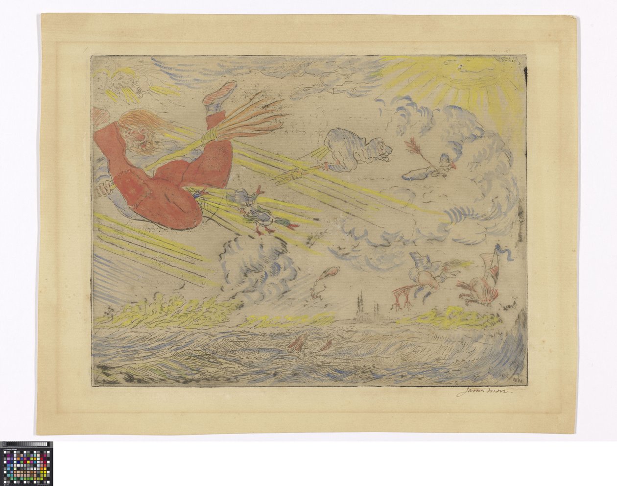 Wizards in the Storm Wind by James Ensor