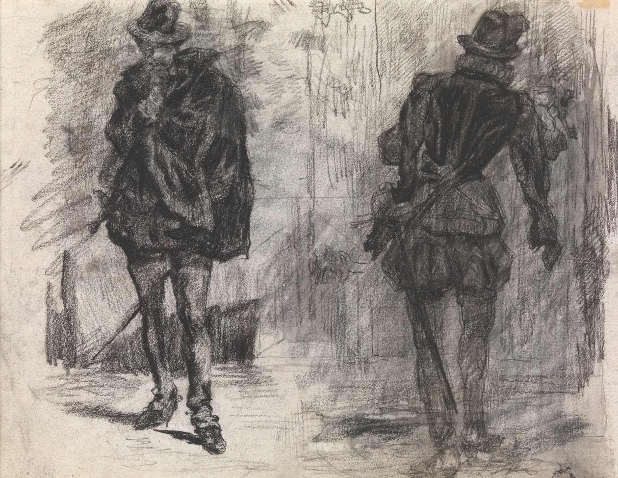 Two Spanish Soldiers, One Seen from the Front, the Other from the Back by James Ensor