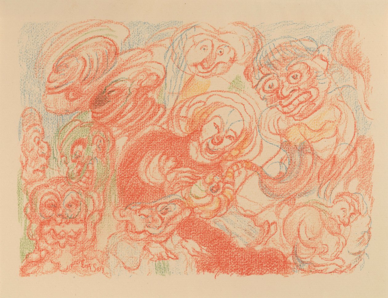 The Holy Family (from: Scenes from the Life of Christ) by James Ensor