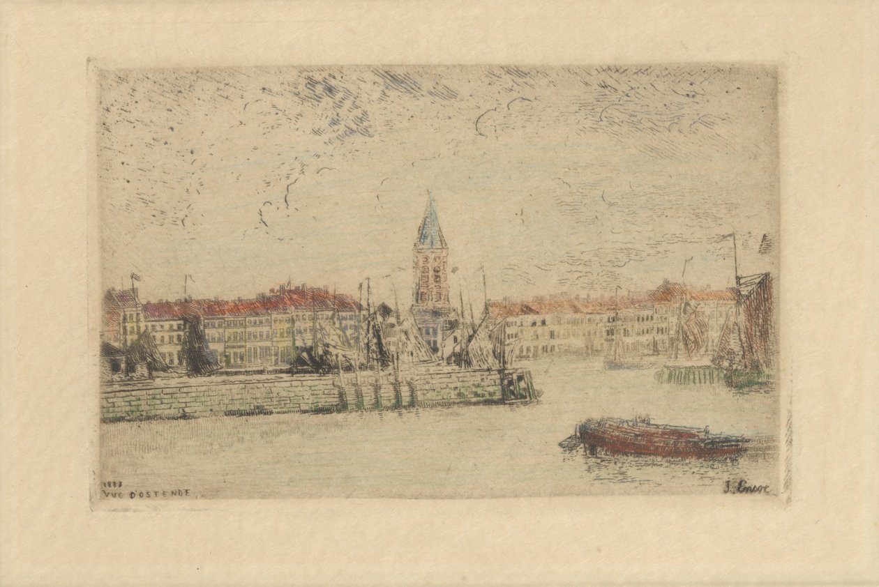 View of Ostend in the East by James Ensor