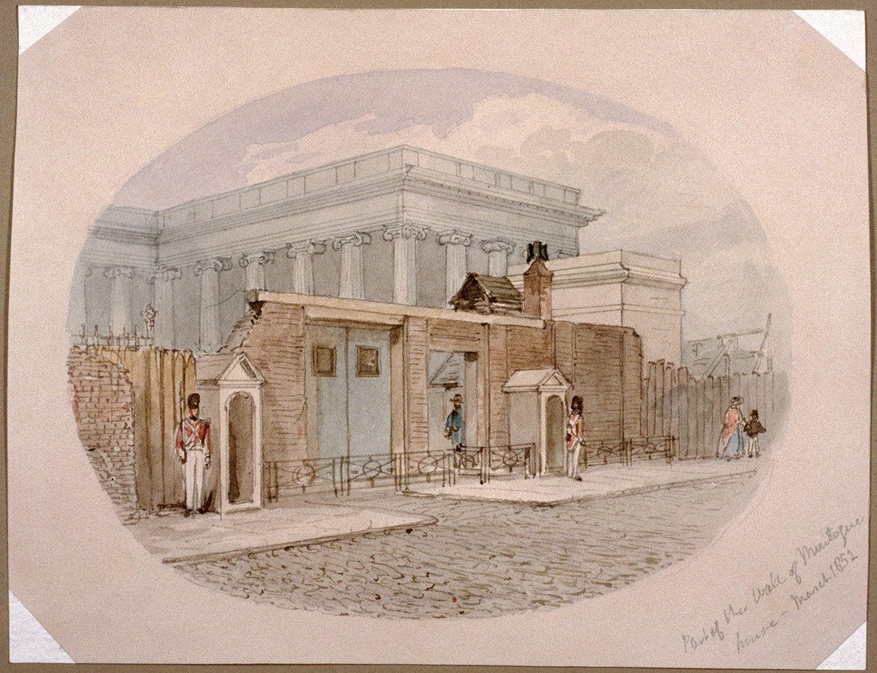 Montague House wall, British Museum, London by James Findlay