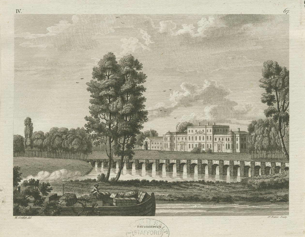 Shugborough Hall by James Fittler