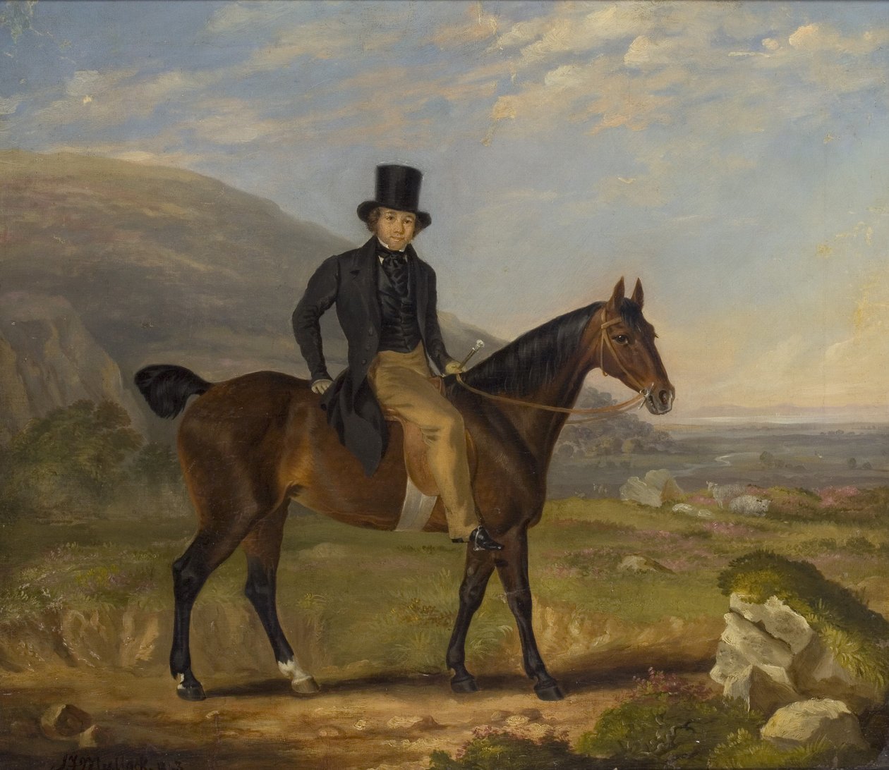 Gentleman on Horseback by James Flewitt Mullock