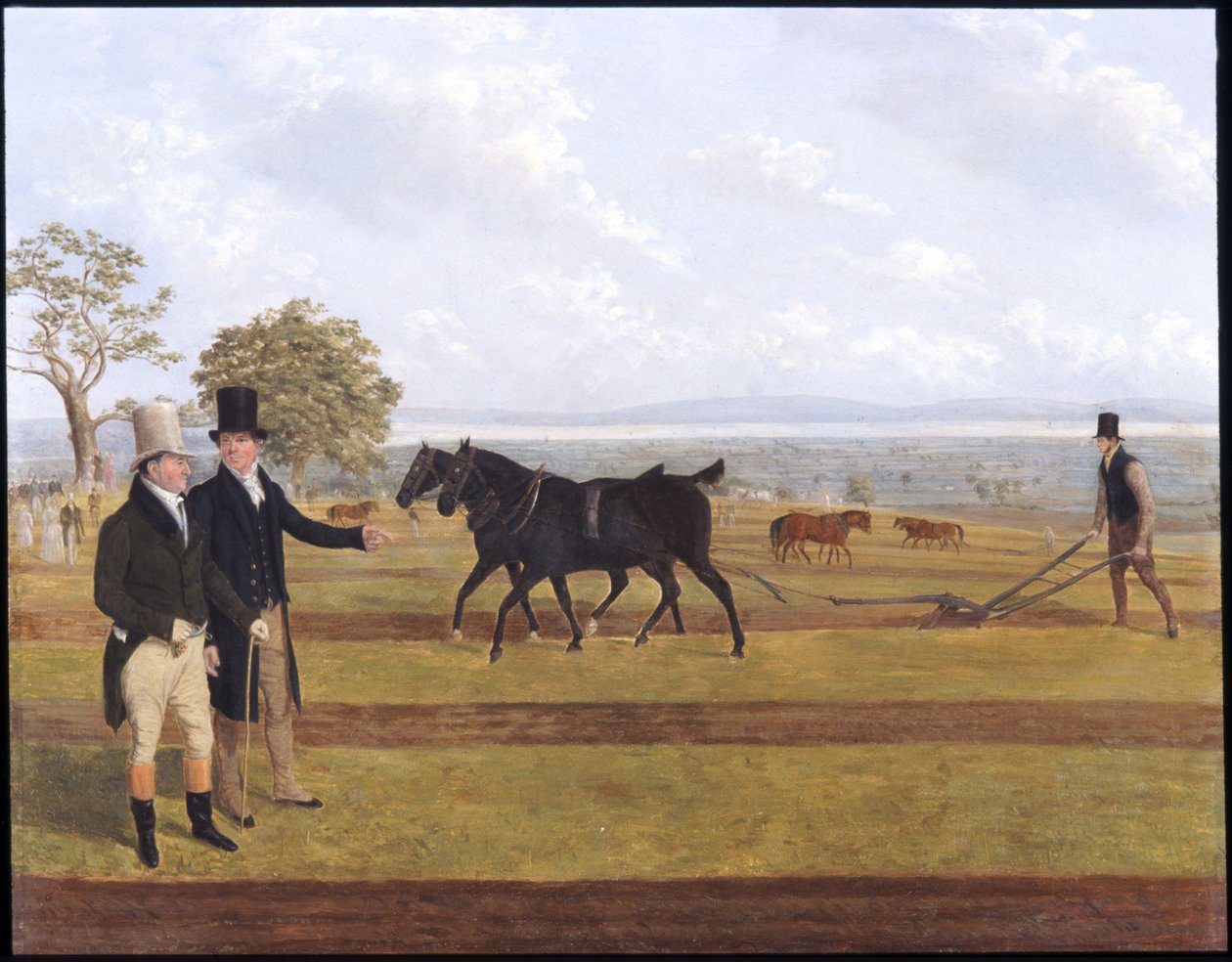 Sir Charles Morgan at the Castleton Ploughing Match by James Flewitt Mullock