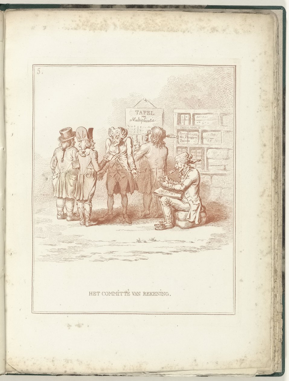 Committee of Accounts, 1795 Hollandia Regenerata (series title) by James Gillray (possibly)