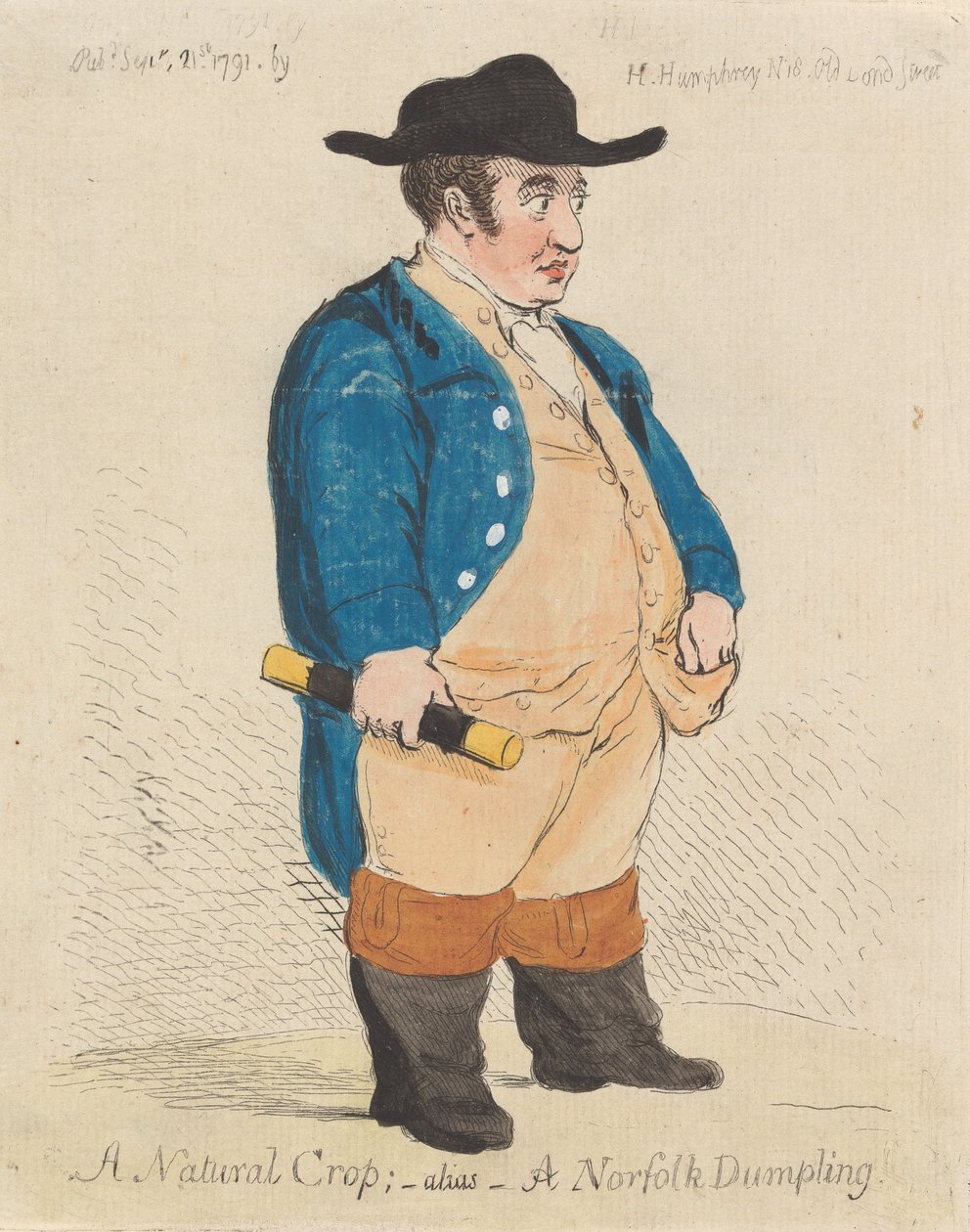 A Natural Crop; - Alias - A Norfolk Dumpling by James Gillray