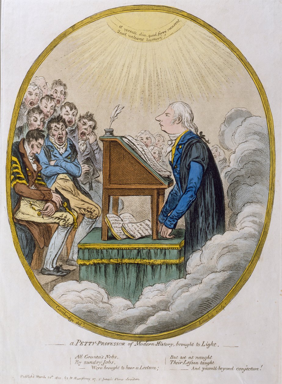 A Petty Professor of Modern History brought to Light by James Gillray