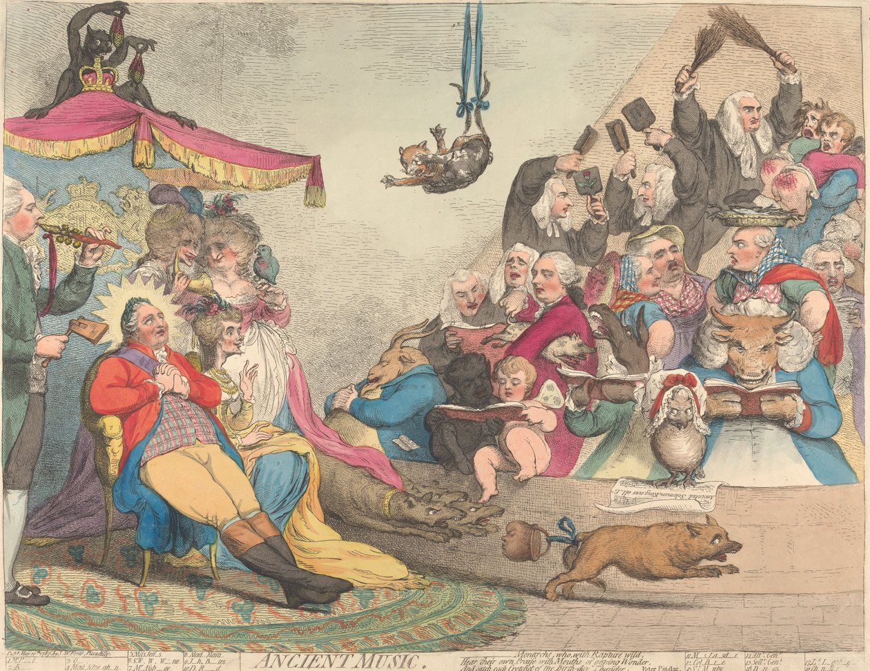Ancient Music by James Gillray