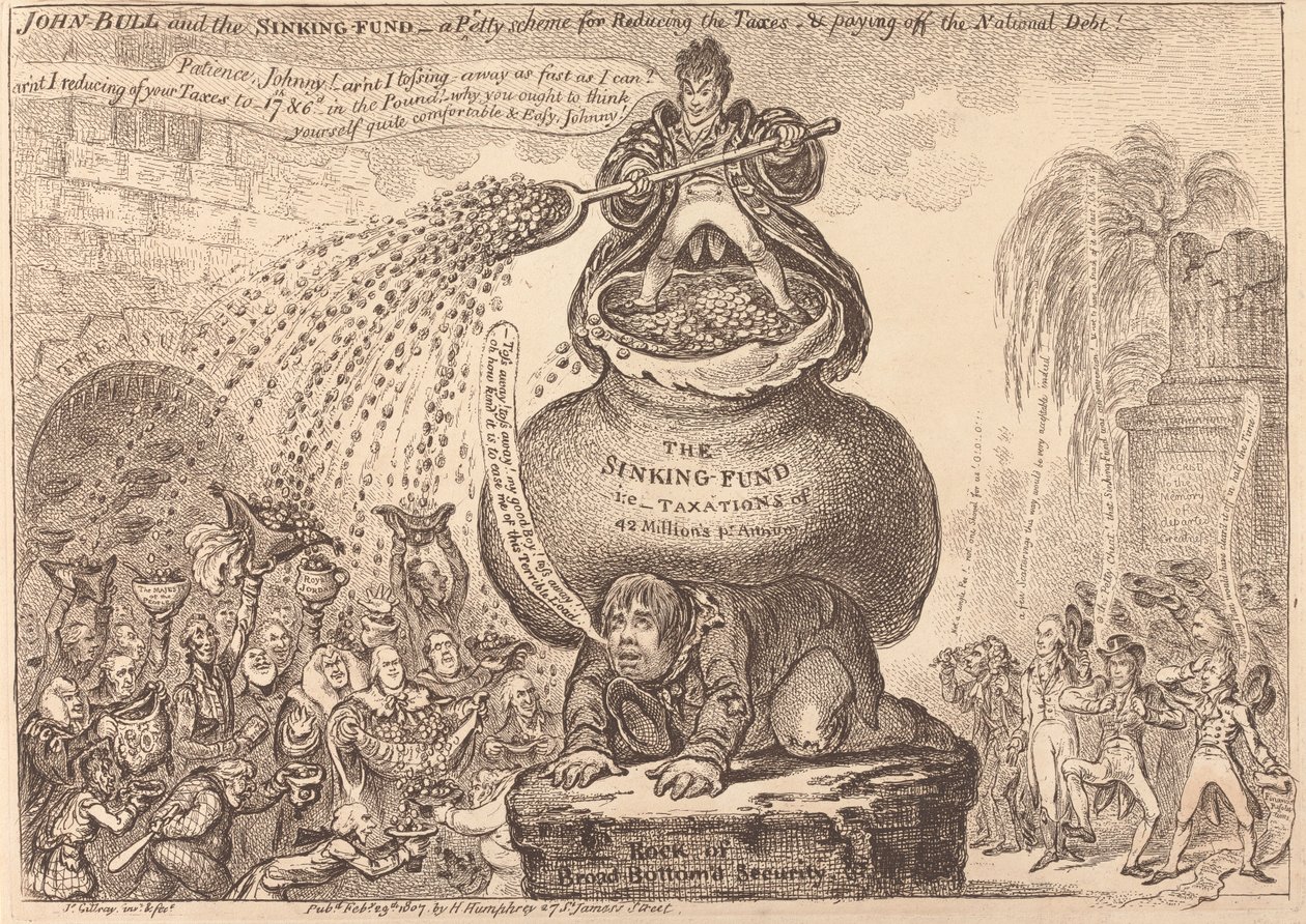 John Bull and the Sinking Fund by James Gillray