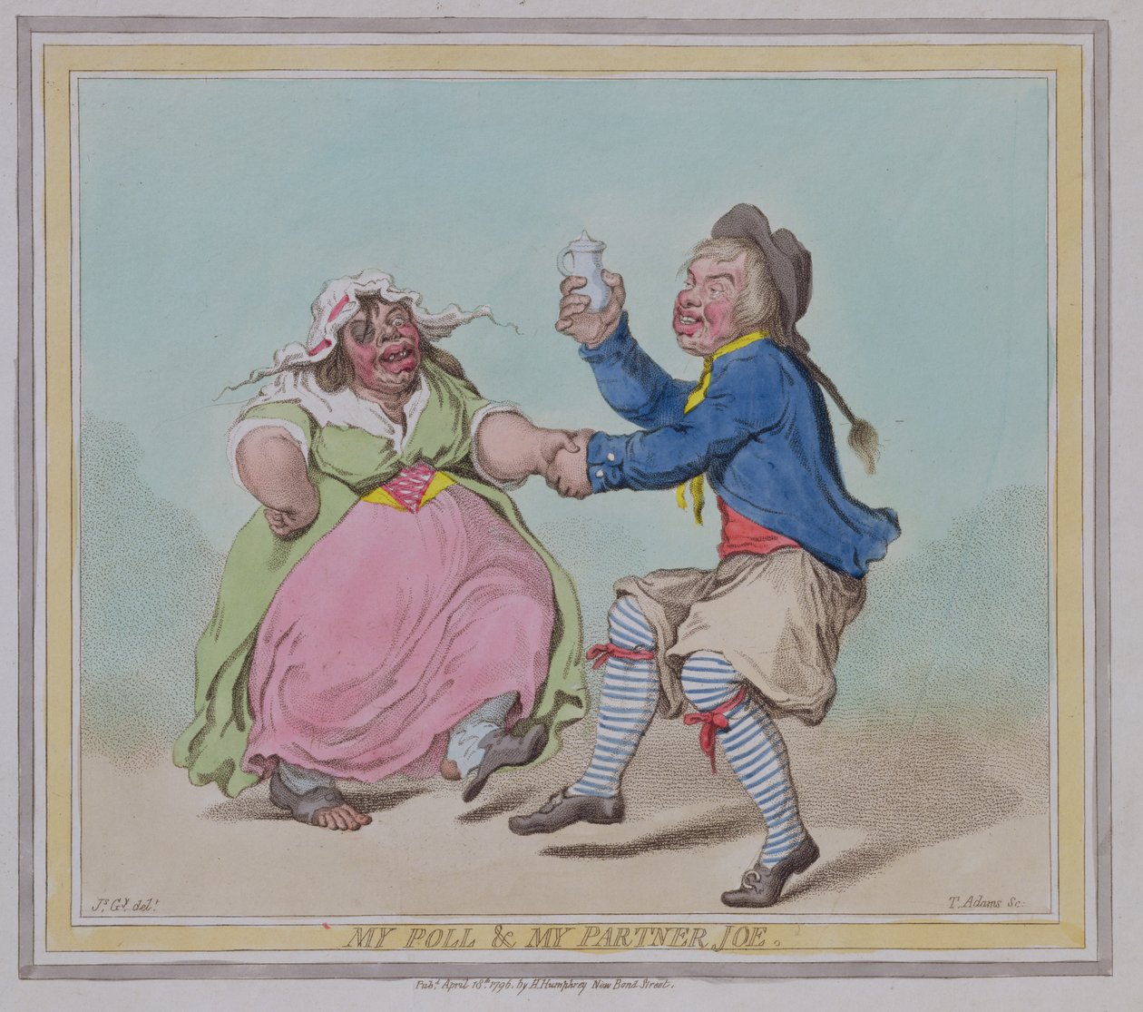 My Poll and My Partner Joe, Engraved by T. Adams by James Gillray