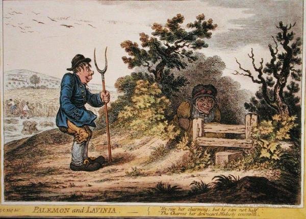 Palemon and Lavinia, published by Hannah Humphrey in 1805 by James Gillray