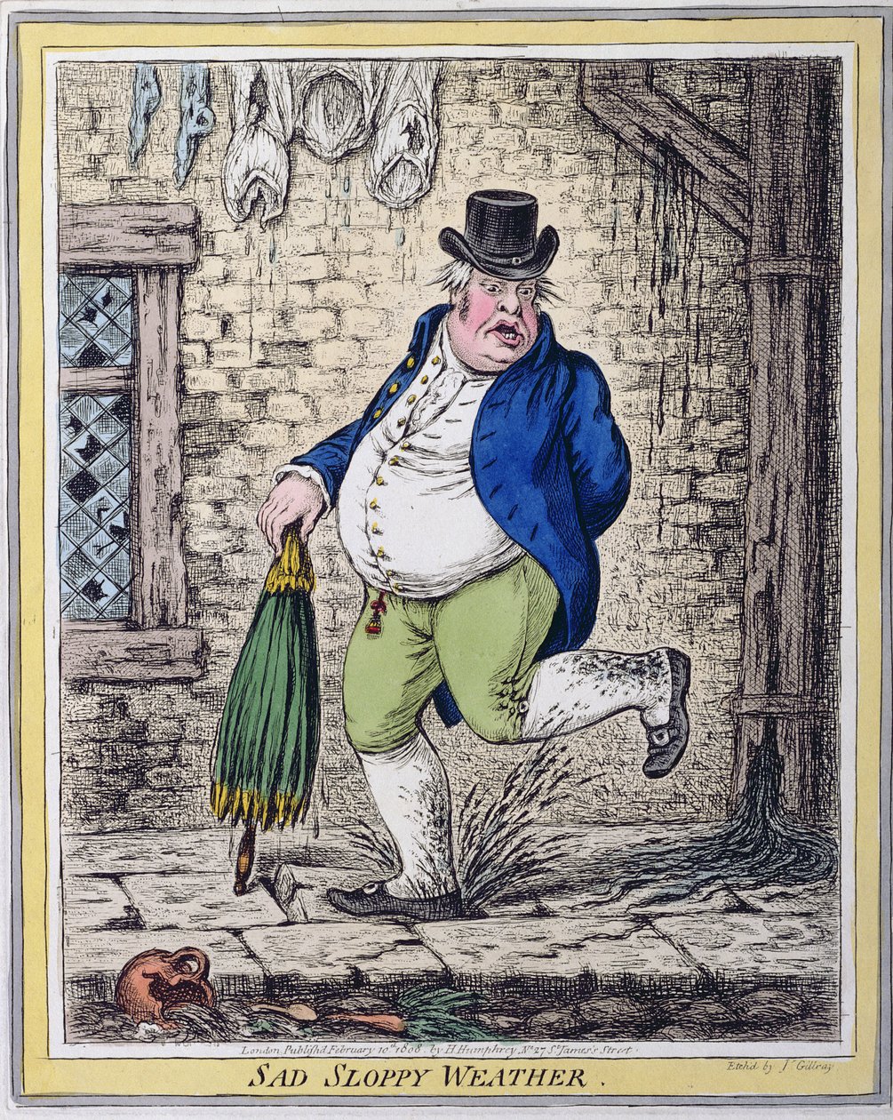 Sad Sloppy Weather by James Gillray