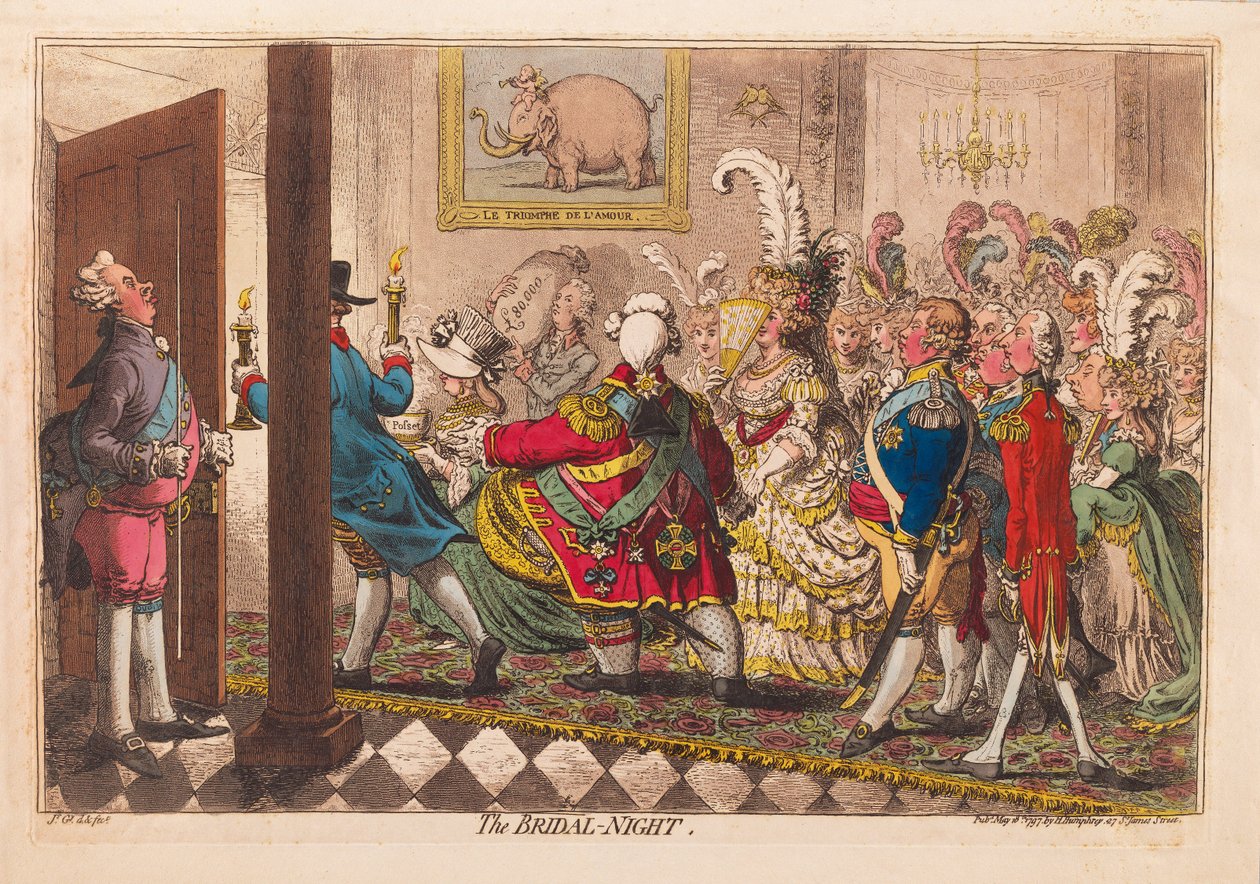 The Bridal Night, pub. 1797 by James Gillray