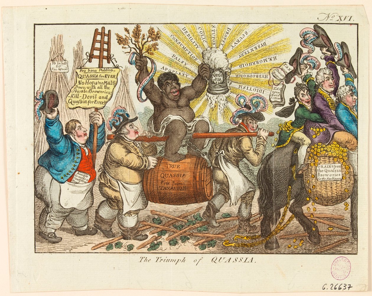 The Triumph of Quassia by James Gillray