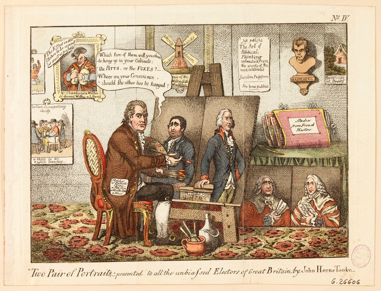 Two Pair of Portraits: Presented to All the Unbiased Electors of Great Britain, by John Horne Tooke by James Gillray