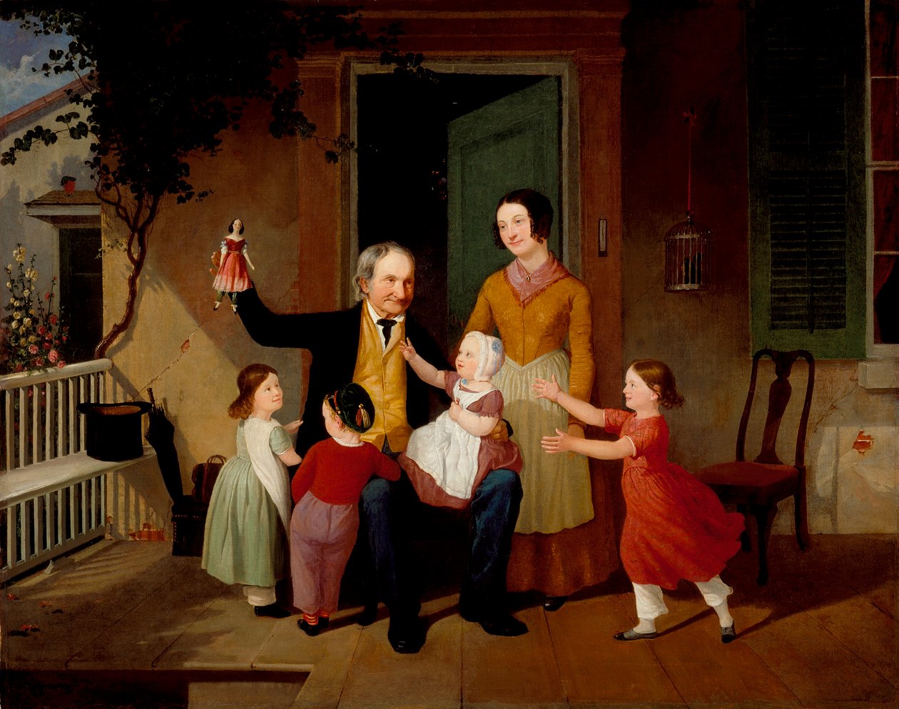 A Visit from Grandfather by James Goodwin Clonney