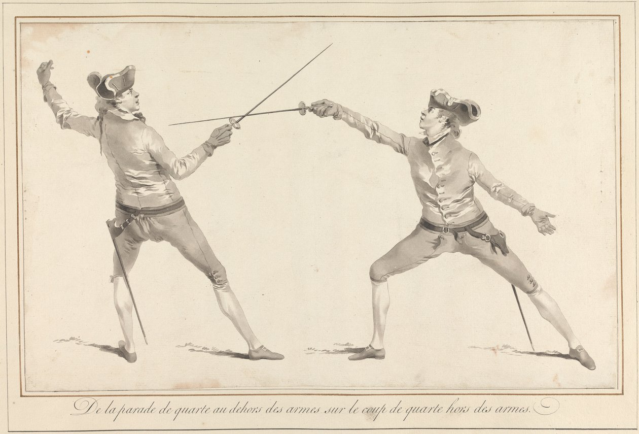 De la Parade de Quarte au Dehors des Armes sur le Coup de Quarte hors des Armes by James Gwin