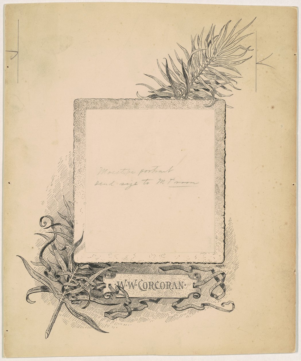 Frontispiece, Portrait of W. W. Corcoran by James Henry Moser