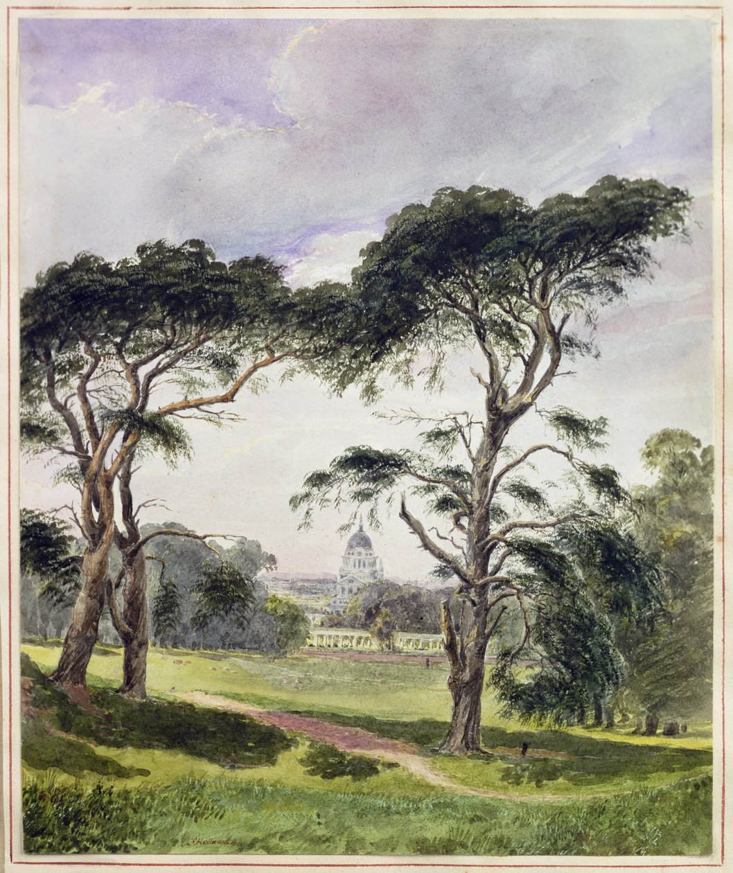 Greenwich Hospital from Greenwich by James Holland