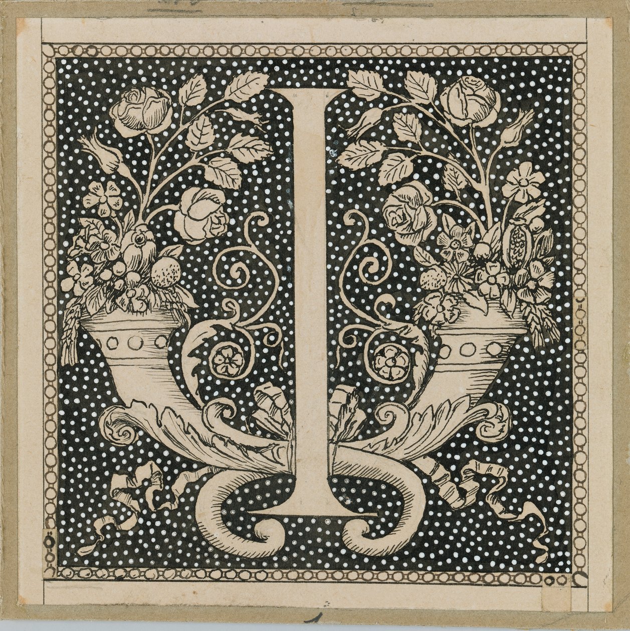 Capital Letter I, illustration from The Life of Our Lord Jesus Christ by James Jacques Joseph Tissot