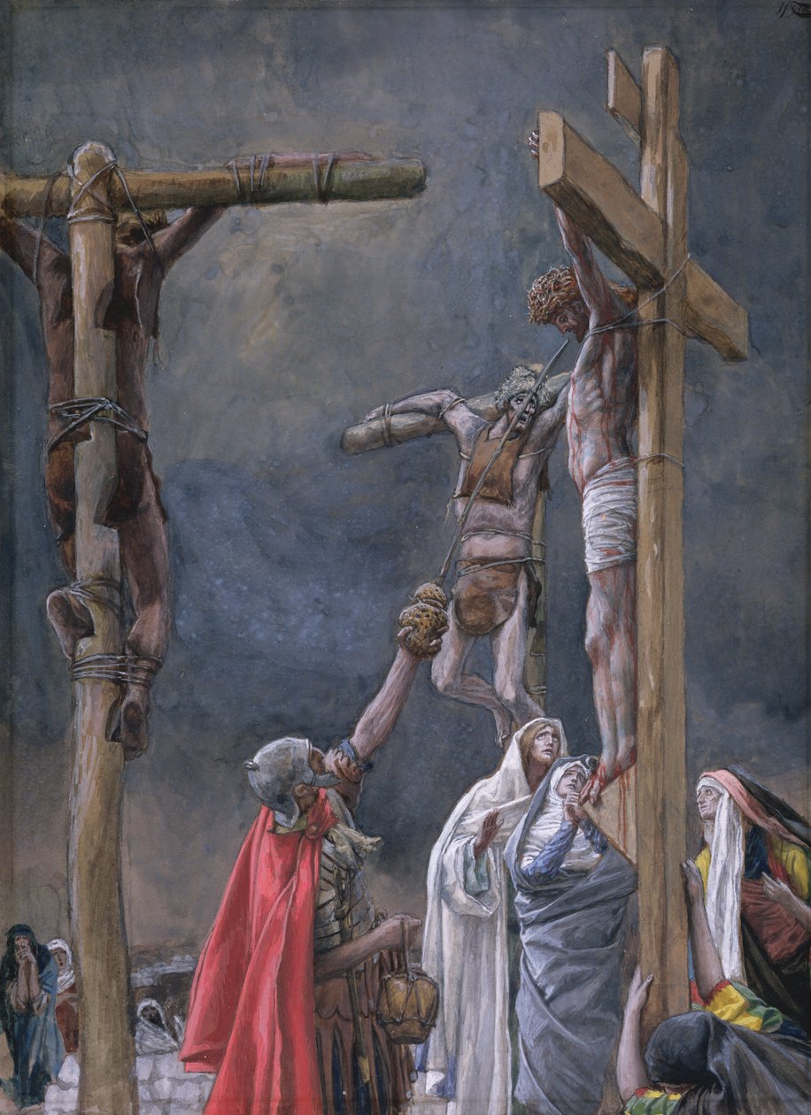 I Thirst. The Vinegar Given to Jesus, illustration for The Life of Christ by James Jacques Joseph Tissot