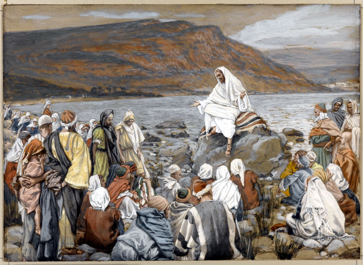 Jesus Teaches the People by the Sea, illustration for The Life of Christ by James Jacques Joseph Tissot