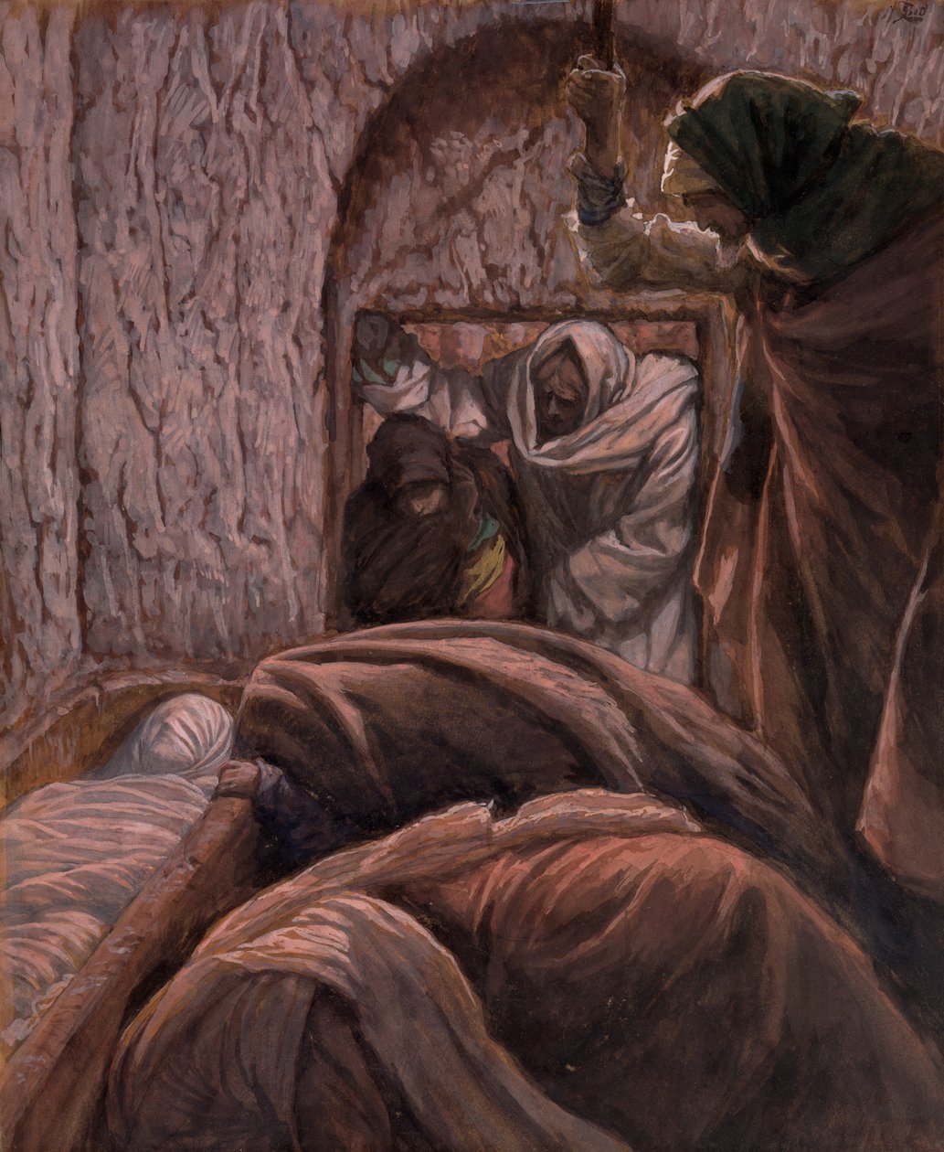 Jesus in the Tomb, illustration for The Life of Christ by James Jacques Joseph Tissot
