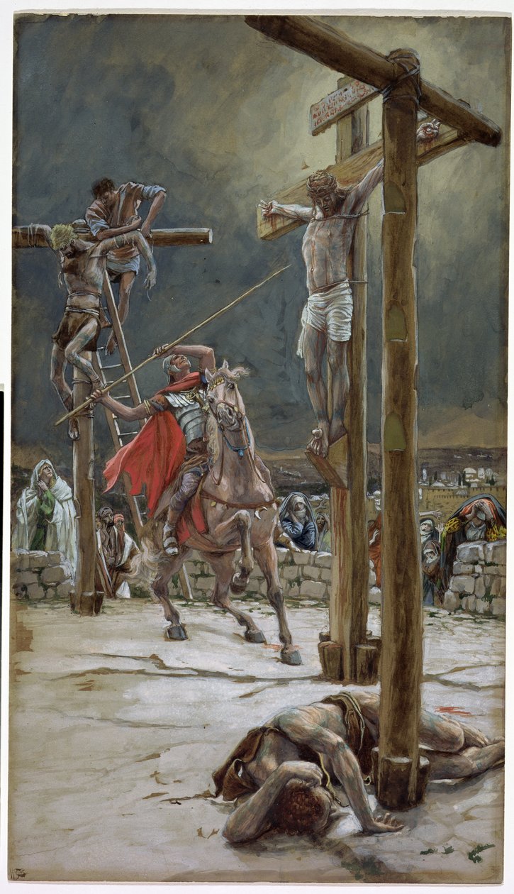 One of the Soldiers with a Spear Pierced His Side, illustration for The Life of Christ by James Jacques Joseph Tissot